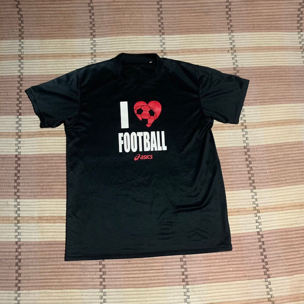 Kaos Running ASICS Track Field Baju Olahraga Original Second Preloved