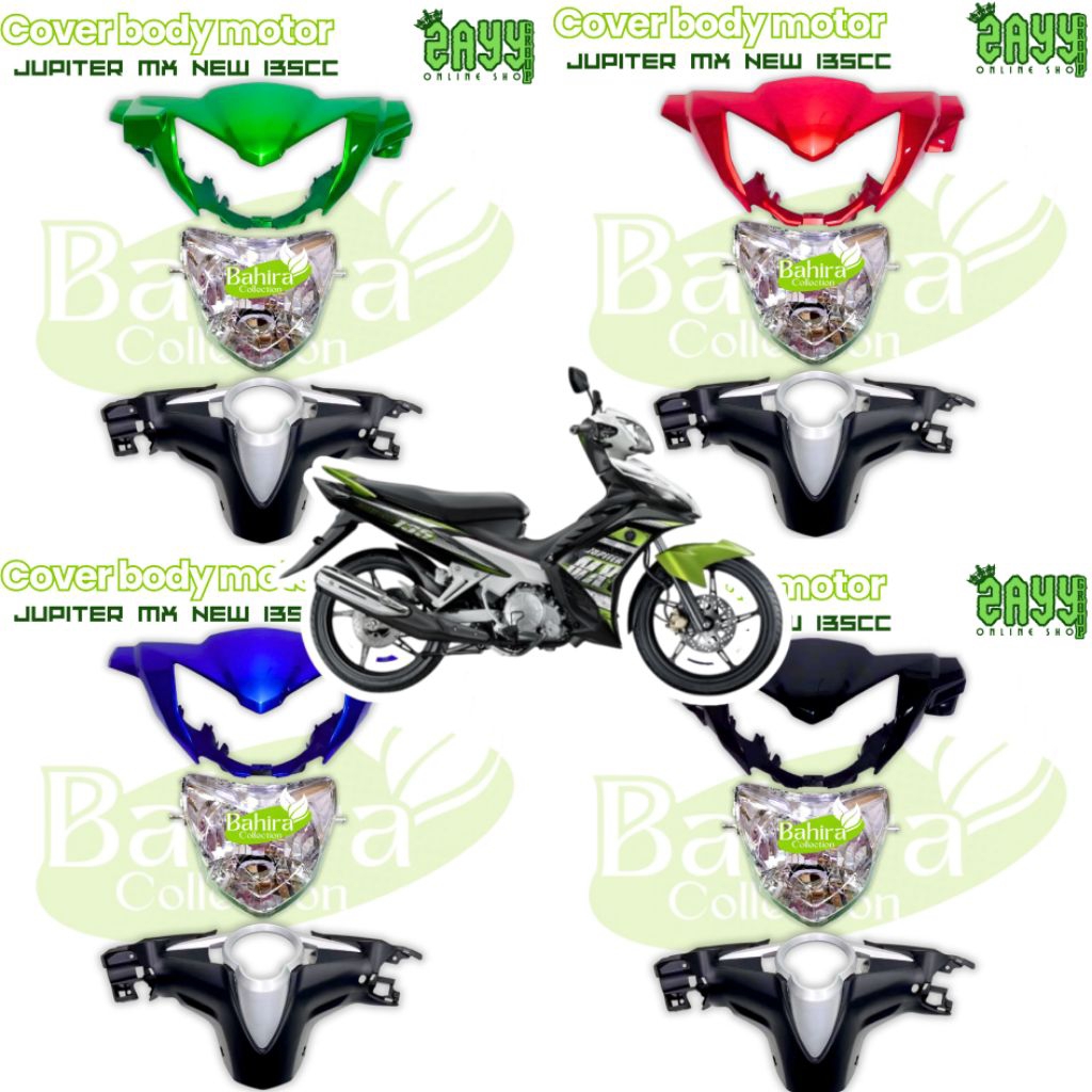 Cover Batok Pala Depan Belakang Lengkap Reflektor Headlamp Jupiter MX New 135cc