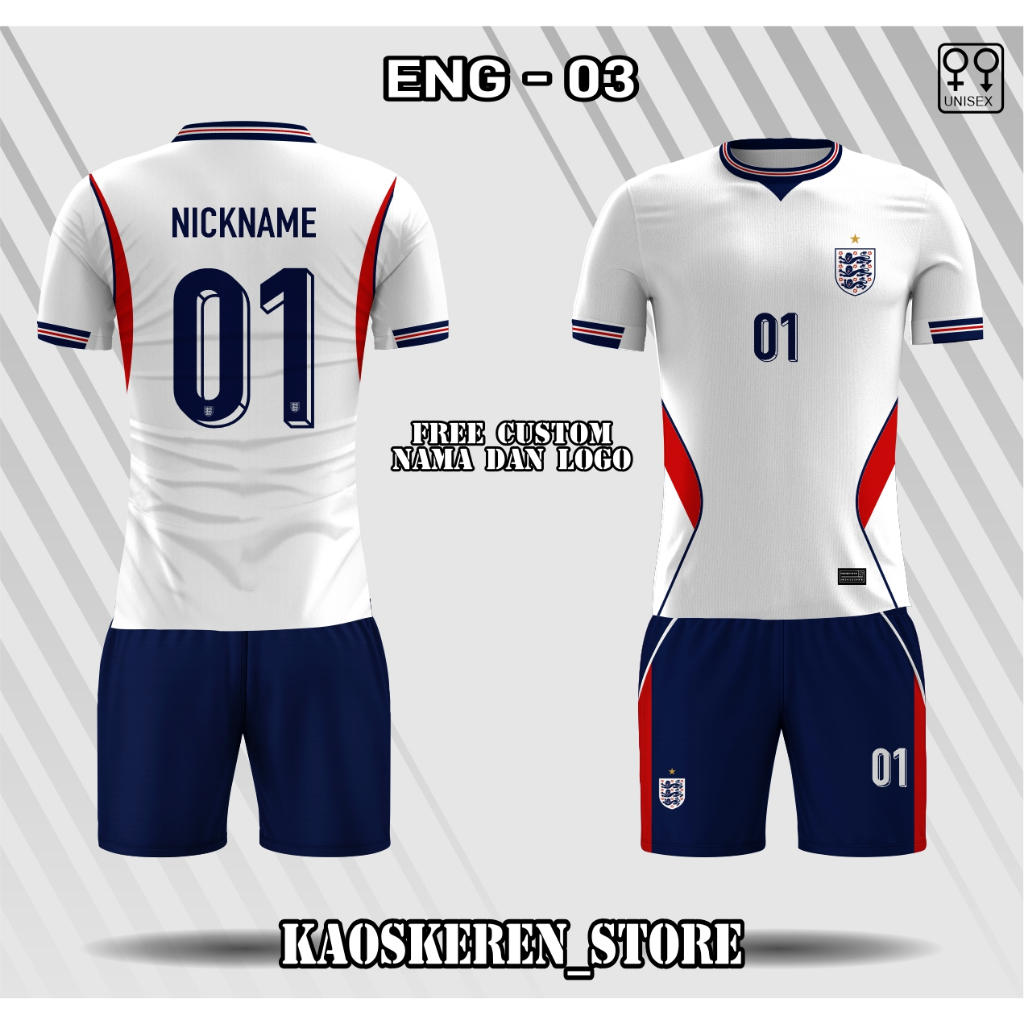 Jersey piala dunia 2026 inggris PLAYER ISSUE Home 2026 inggris stelan jersey world cup 2026 inggris 