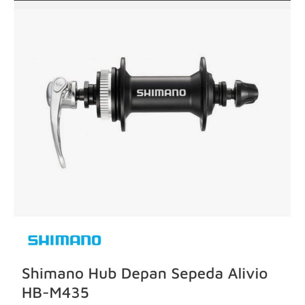 HUB DEPAN 32 HOLE SHIMANO CENTER LOCK ALIVIO HUB HB-M435 MALAYSIA VIAM