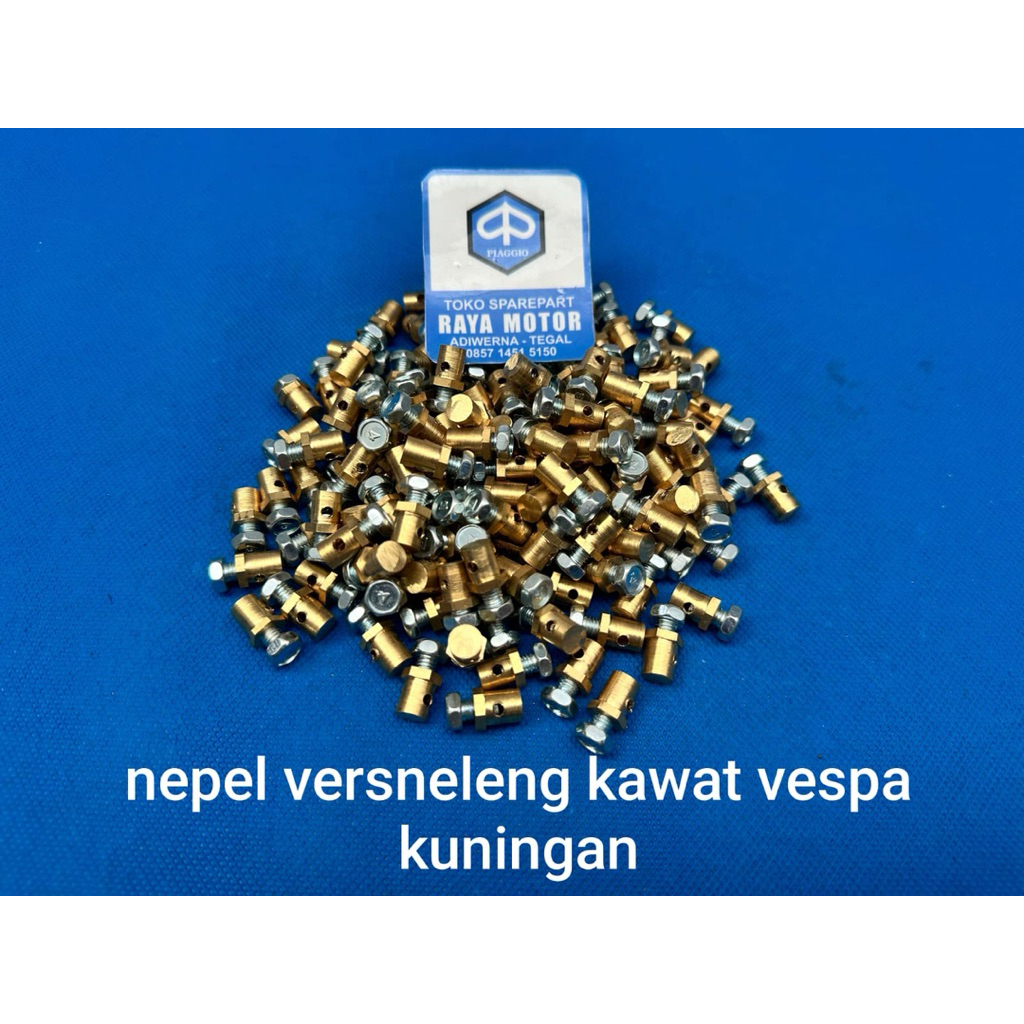 Nepel versneleng,gas,kopling vespa bahan kuningan