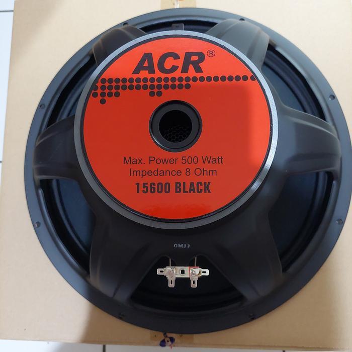Speaker Komponen Woofer ACR 15600 Black 15in 15inch 15 inchi Original 500 Watt Fullrange Low Mid 15"