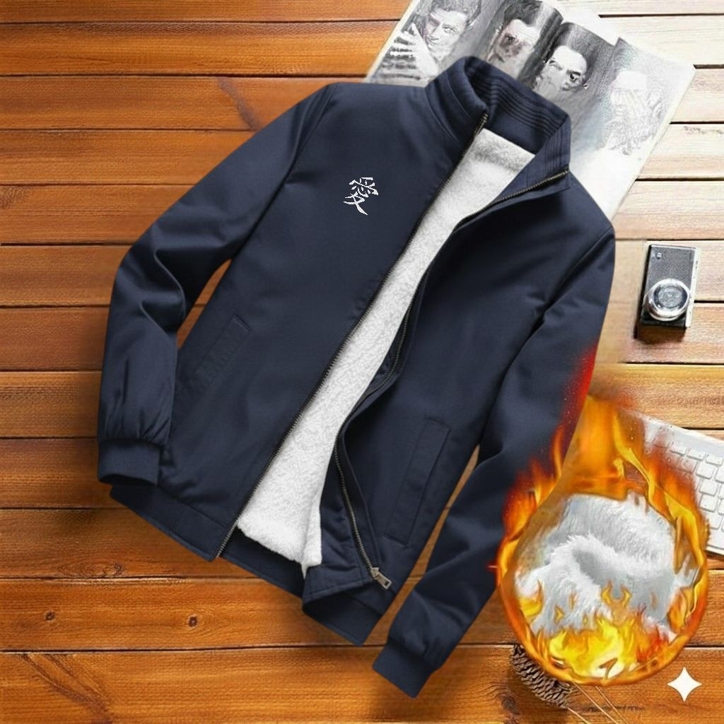 COAT JAKET PRIA DOWN JAKET MUSIM DINGIN DALAMAN BULU