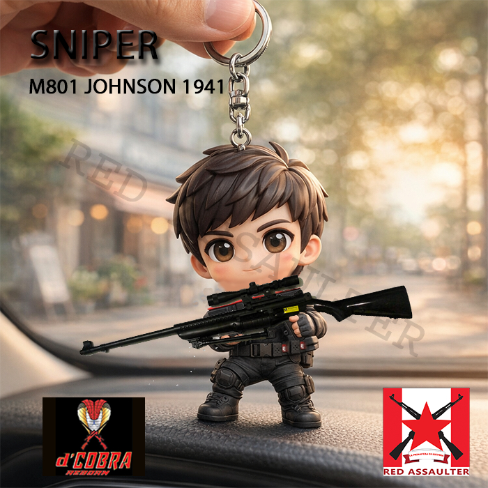 Gantungan Kunci Replika Chibi M801 Johnson M1941