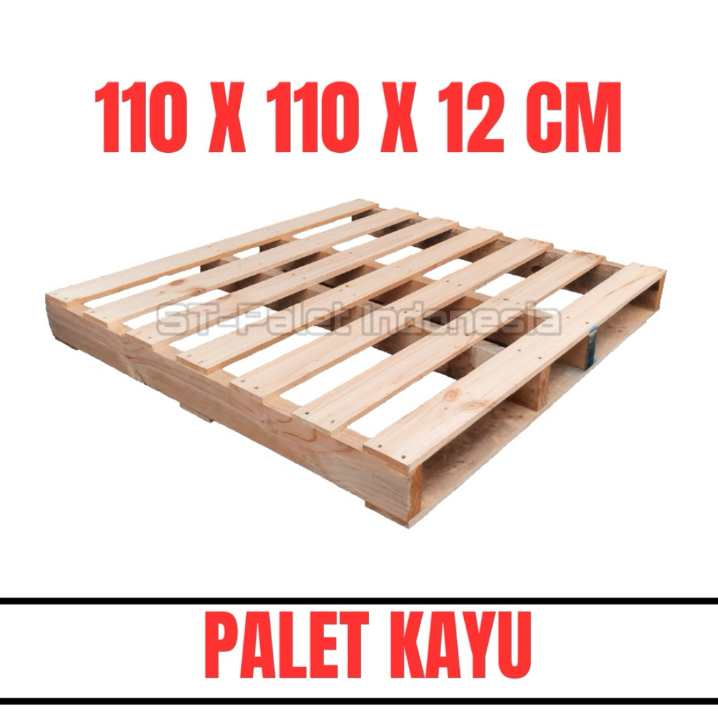Palet Kayu Bekas 110x110x12 cm | Palet Kayu Gudang | Pallet Kayu