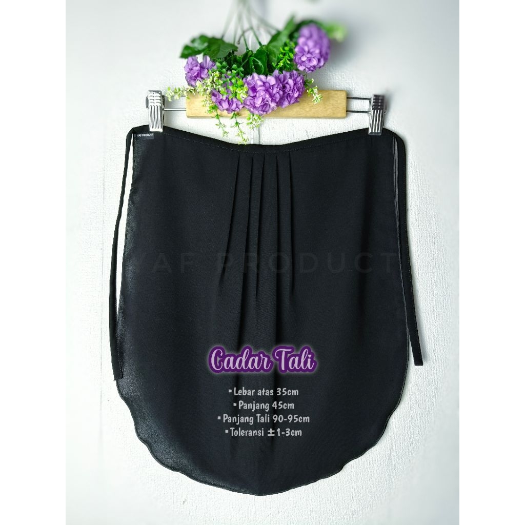 Cadar Tali Muslimah Jetblack by YAF PRODUCT