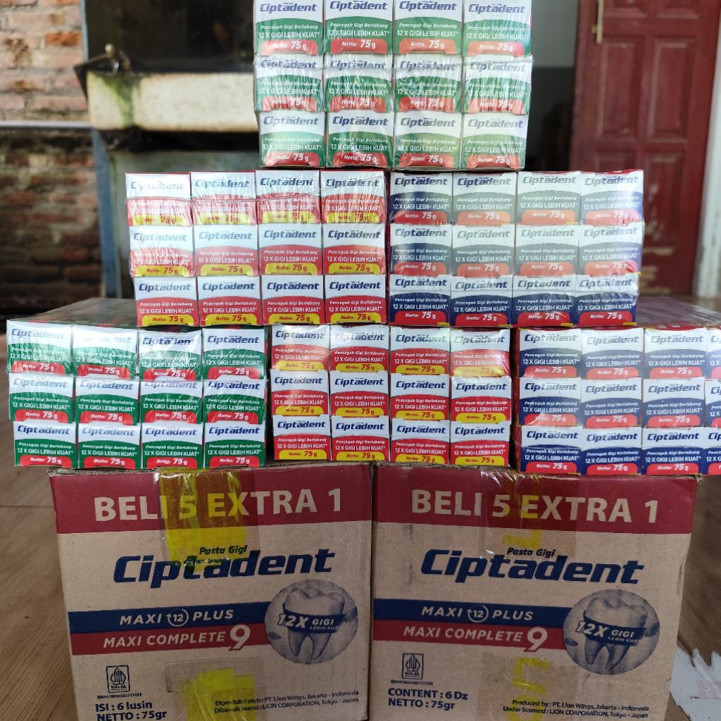 COD 1 Dus/72 pcs Pasta Gigi Ciptadent 75 gr