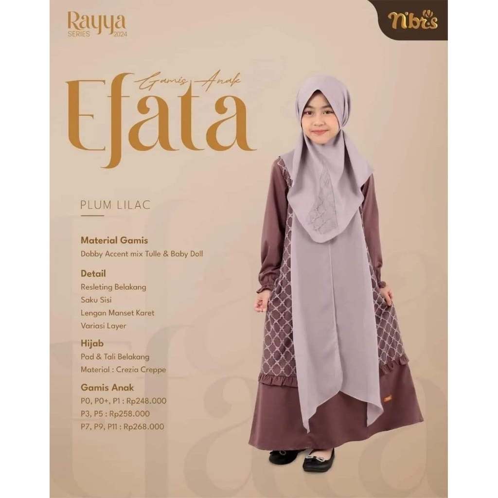 efata gamis anak