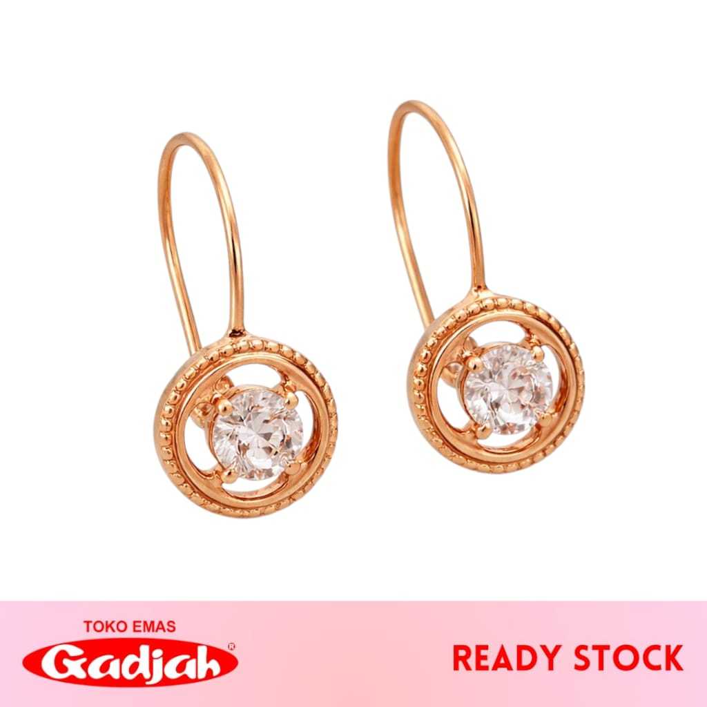 Anting Emas Kawatan Solitaire Roda - Toko Emas Gadjah