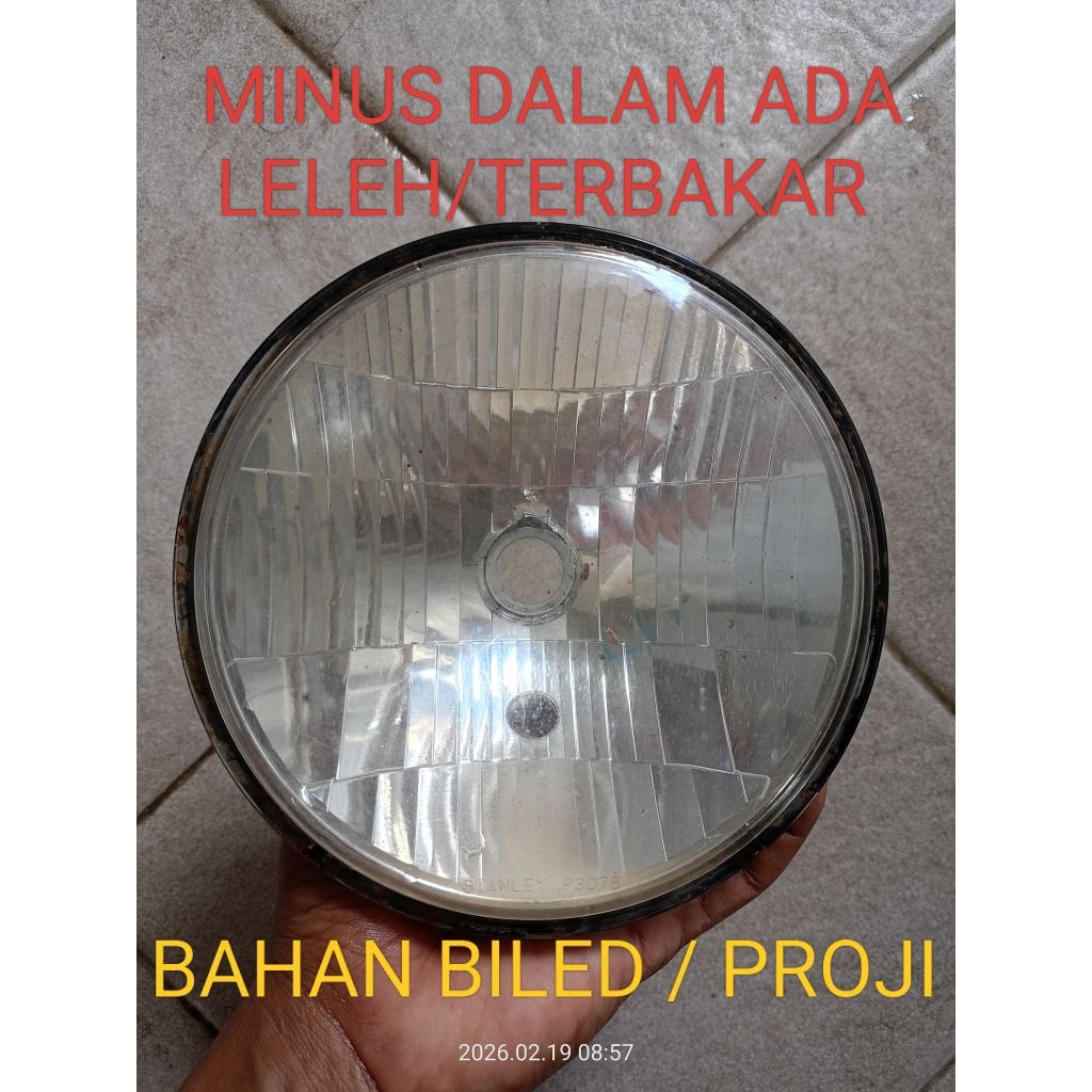Reflektor Lampu MEGAPRO PRIMUS ORI BEKAS MINUS (BAHAN BILED PROJI)