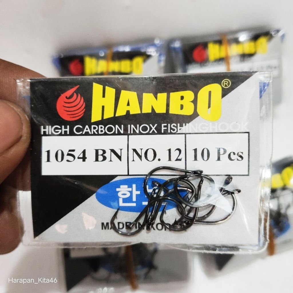 Kail Pancing Hanbo 1053 1054 No 1-15 / Mata Kail Carbon Hanbo
