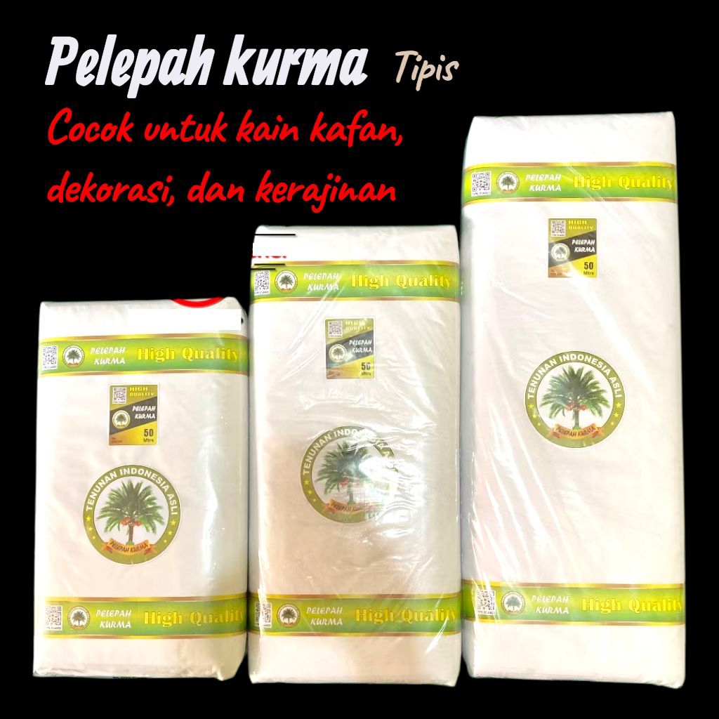 Kain kafan cap pelepah kurma - Kain kafan lebar 90 - kain kafan lebar 120 - kain kafan lebar 150 - k