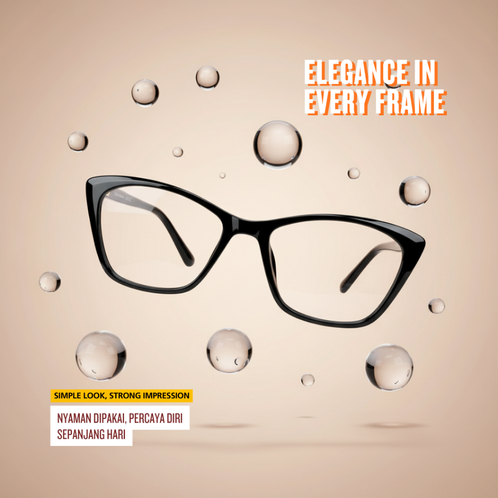 Oriana Eyewear Frame Kacamata Minus / Frame Kacamata Optik Cat Eye - 81370