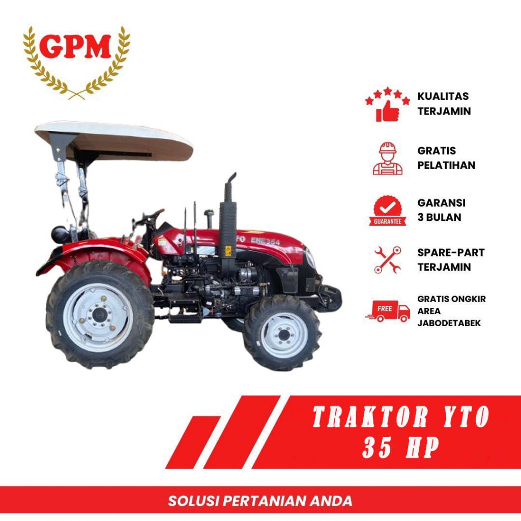 [BUKAN HARGA ASLI] Mesin Traktor Murah Roda 4 Mini 35 HP Four Wheel YTO EME354 4WD Perkebunan Tanggu