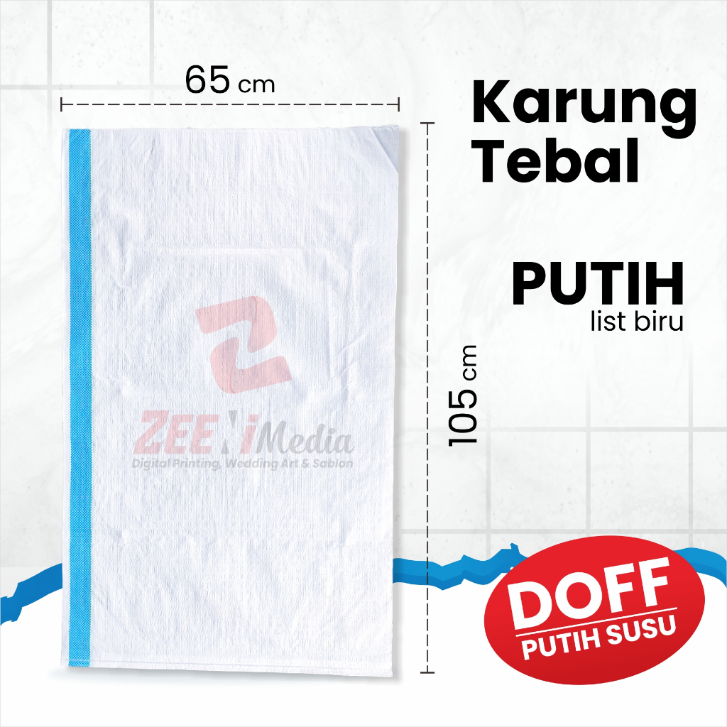 Karung 65X105 Putih Polos