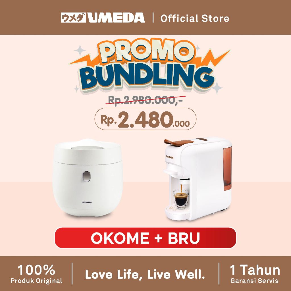 [PROMO BUNDLING] UMEDA OKOME + BRU
