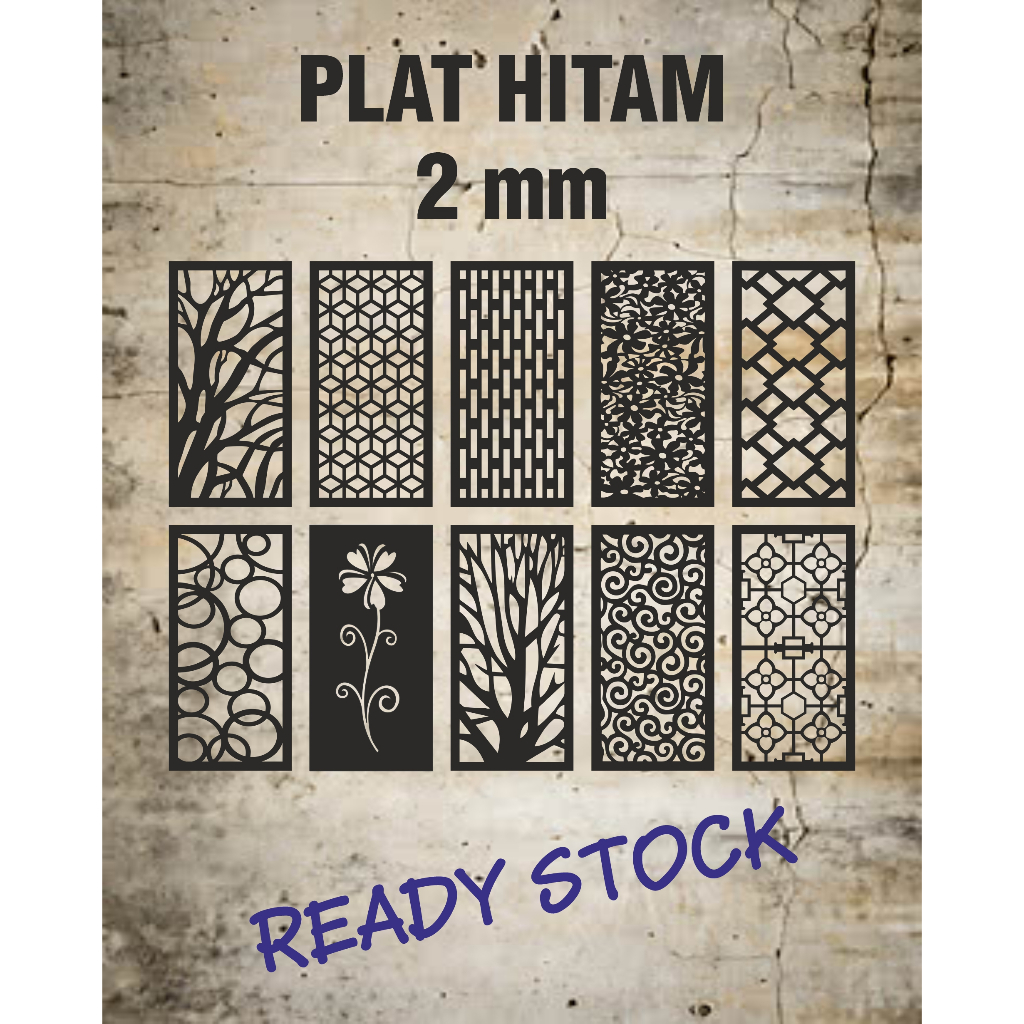 Laser Plat Pagar, Ornamen Pagar, Krawangan, Laser Cnc, Plat Cutting, Laser Cutting, Plat Pagar 40 x 