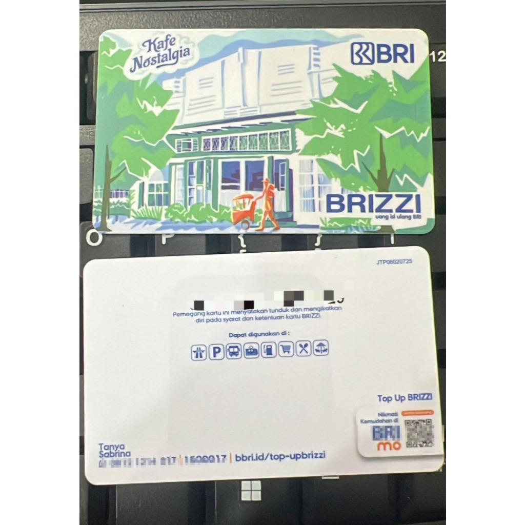 KARTU E TOLL BRIZZI POLOS SALDO 0 RUPIAH