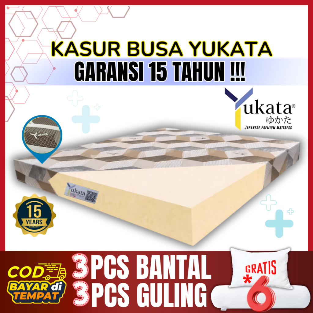 [BUSA INOAC ASLI] Kasur Busa INOAC YUKATA D24 Asli ORIGINAL. Garansi 15 Tahun Distributor Resmi