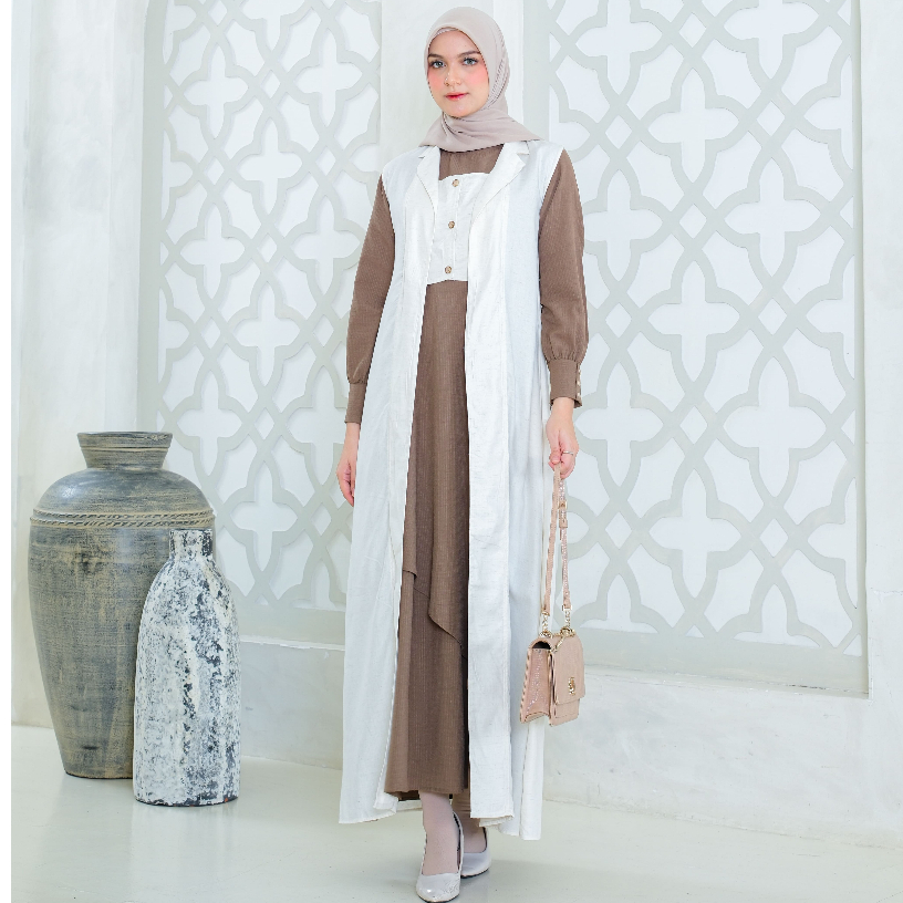 RILLEY - Overall Putu Baru | Overall Wanita Bahan Adem Linen Natural
