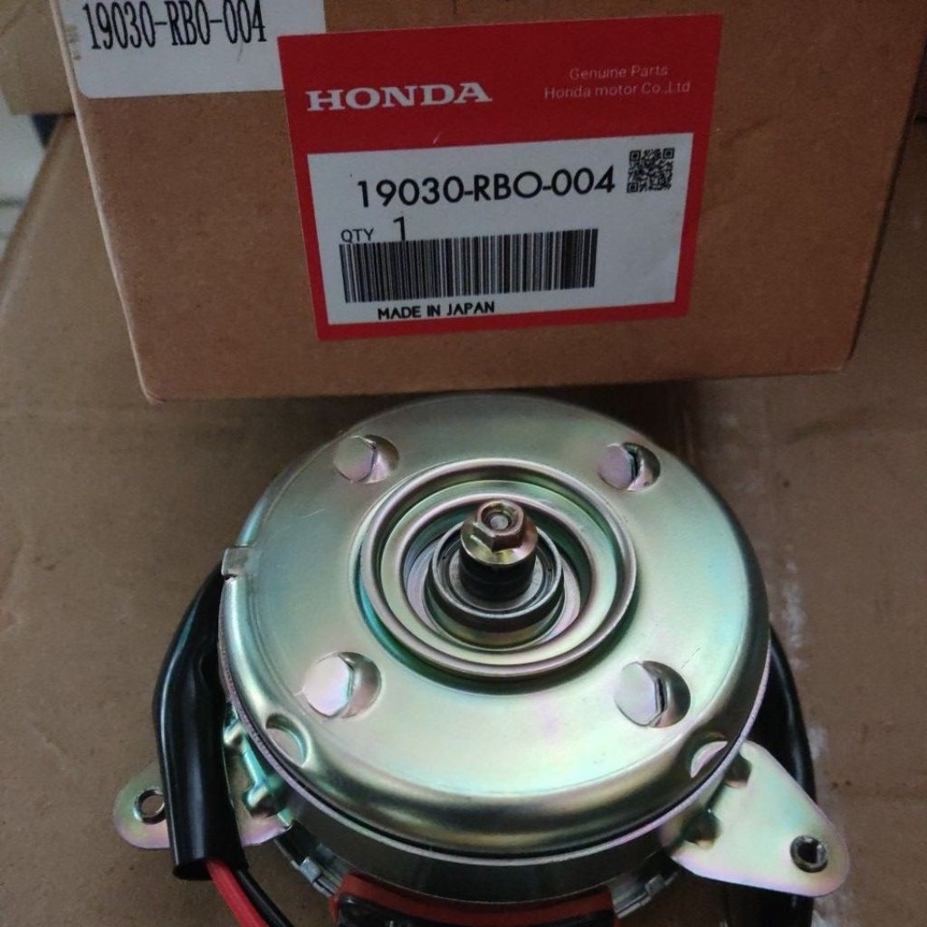 19030-RB0-004 MOTOR FAN HONDA - Motor Fan Radiator (kipas pendingin radiator) UNTUK MOBIL JAZZ ,CITY