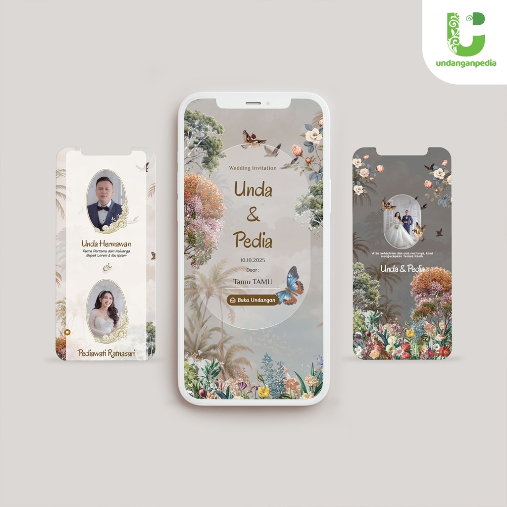 UNDANGAN DIGITAL SETEMA UNDANGAN VINTAGE PREMIUM ADAT JAWA BATAK MINANG