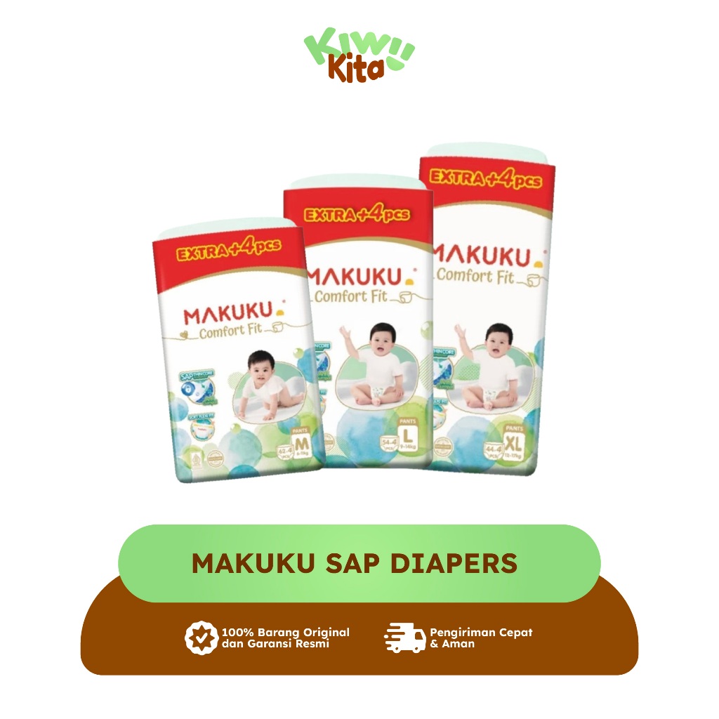 Makuku Sap Diapers Comfort Fit Superjumbo Pants  Popok Sekali Pakai