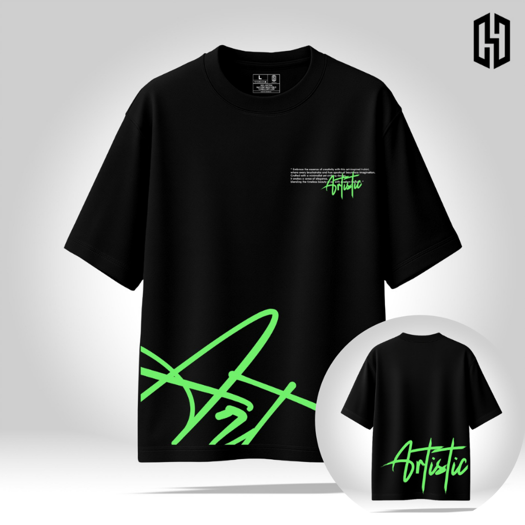 HAENHA Kaos Oversize Heavyweight Artistic Cotton Combed 16S