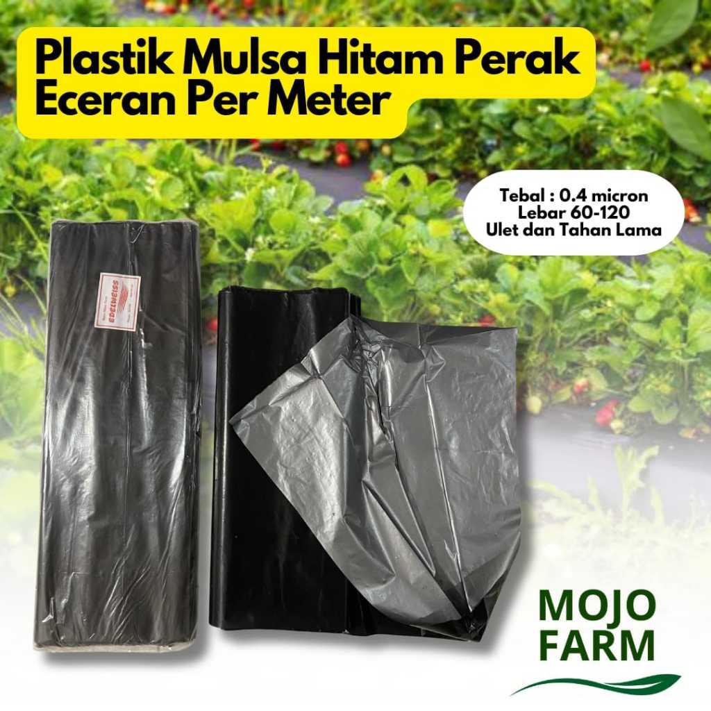 Eceran Per Meter Plastik Mulsa Hitam Perak Lebar 60-120/Plastik mulsa pertanian Meteran lebar 60-120