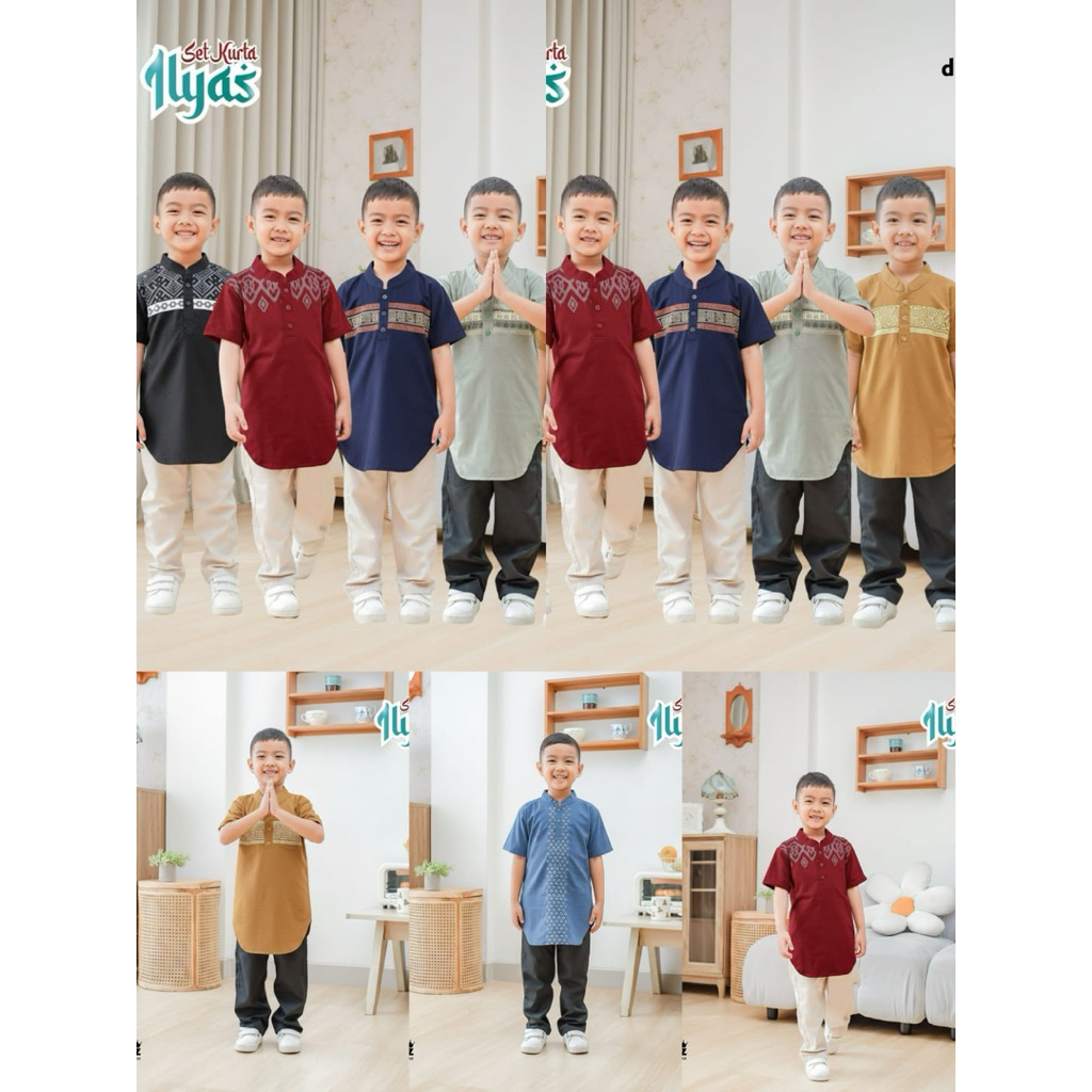 SETELAN KURTA ILYAS ANAK