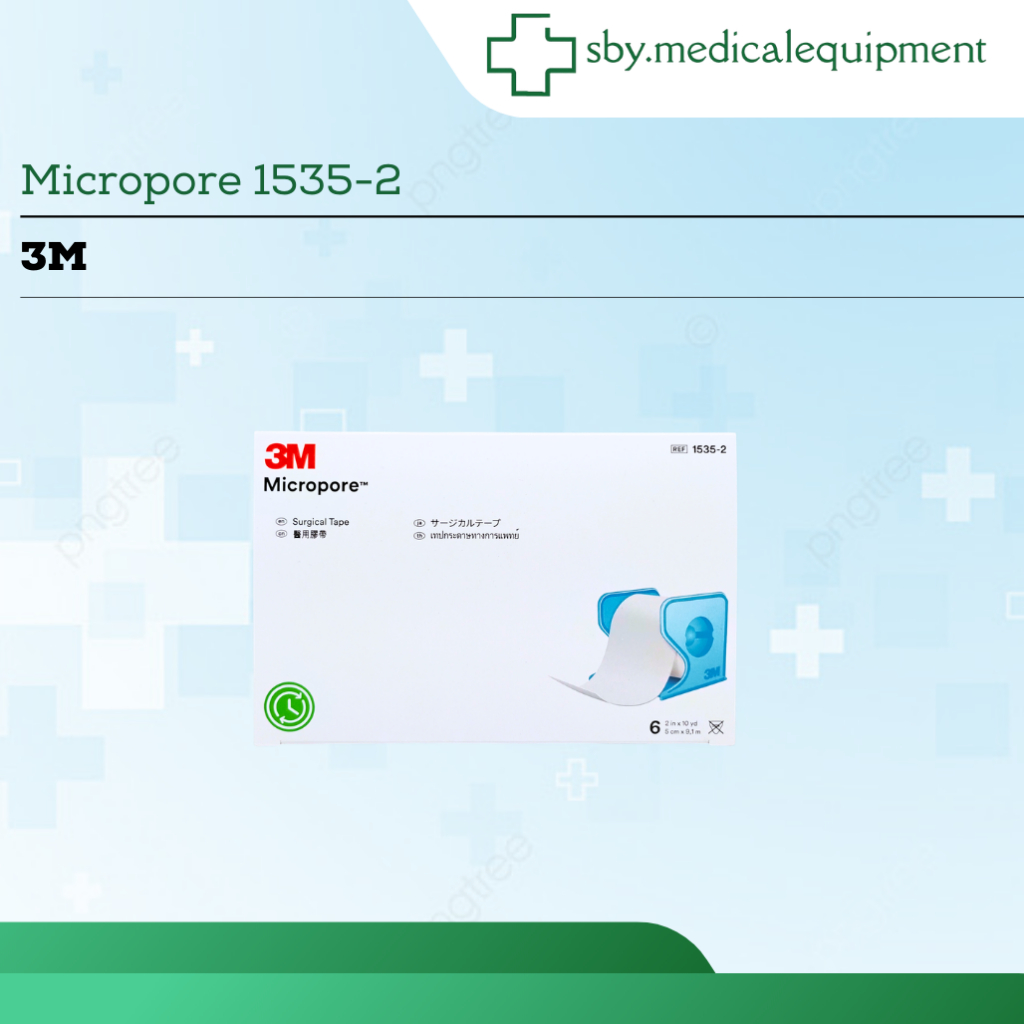 Plester 3M Micropore 1535-2 Size 5cm x 9.1m Surgical Tape Micropore Medical Paper Tape Micropore Box