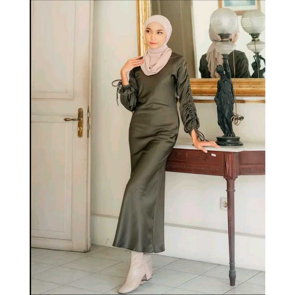 DARLA DRES SILK GAUN DARLA Padaka Attire / Andini dres /SILK DRESS SATIN pesta / kondangan / Bridesm