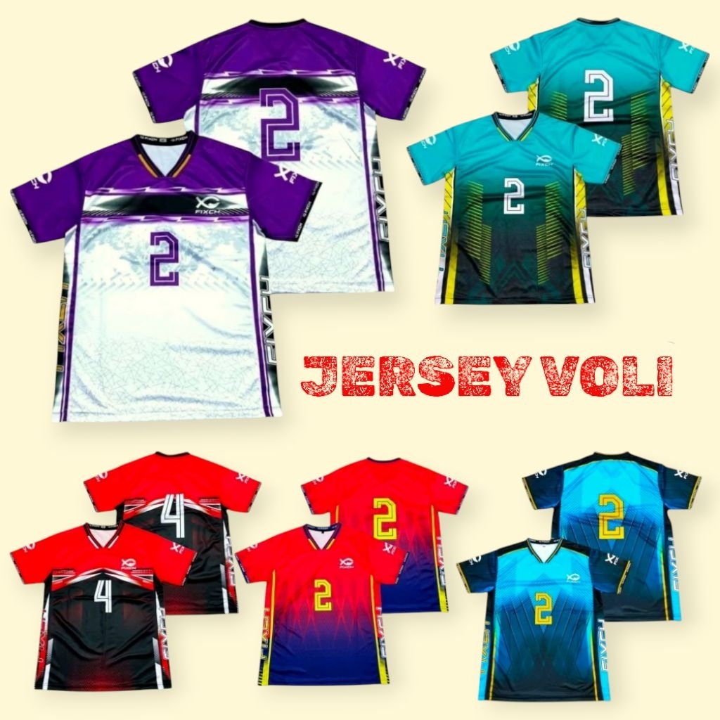 JERSEY LUSINAN VOLI FULL PRINTING TARKAM VOLI JERSEY LUSINAN VOLI 1 LUSIN VOLI JERSEY TARKAM VOLI 1 