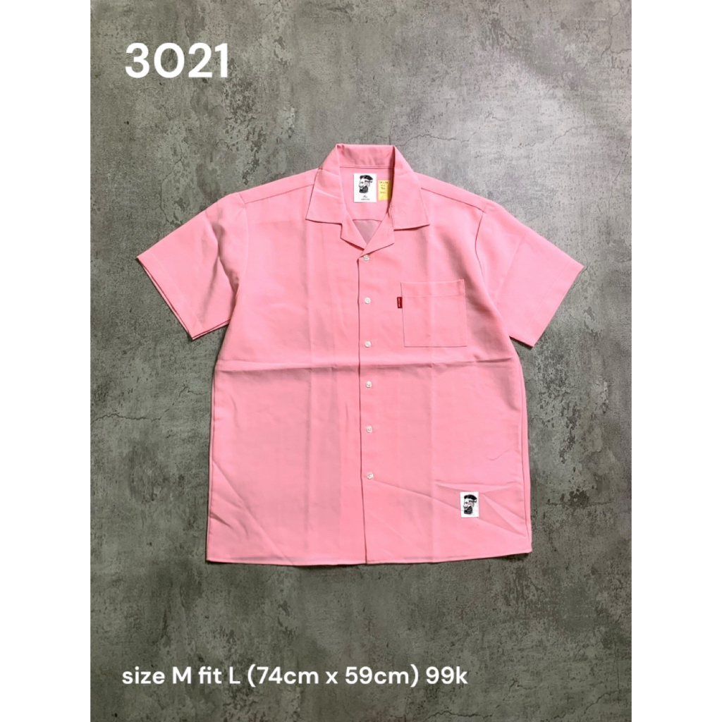Open collar shirt (3021), size M fit L (74cm x 59cm)