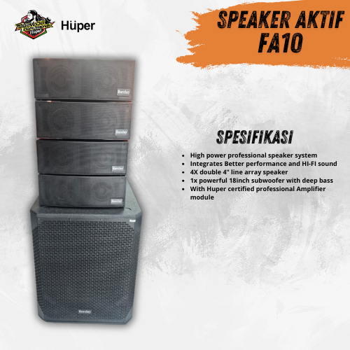 FA10 SPEAKER AKTIF HUPER BREWOG AUDIO