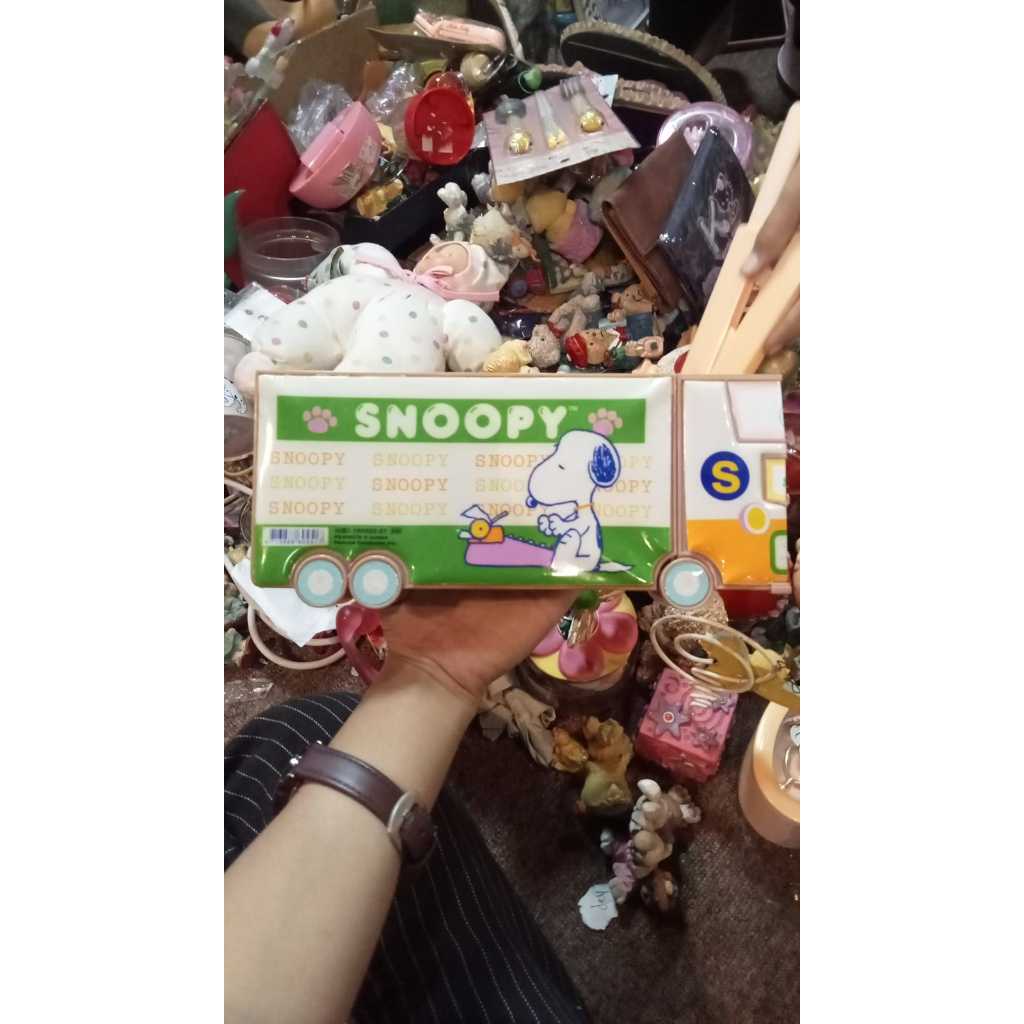Kotak Pensil Jadul motif Snoopy