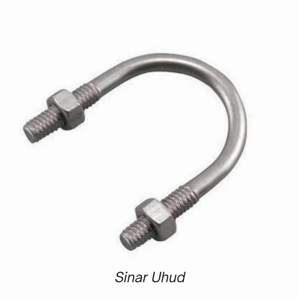 u Bolt 2" 3" 4" 6" Klem U Bolt GALVANIS 2" 3" 4" 6" / U Bolt GALVANIS