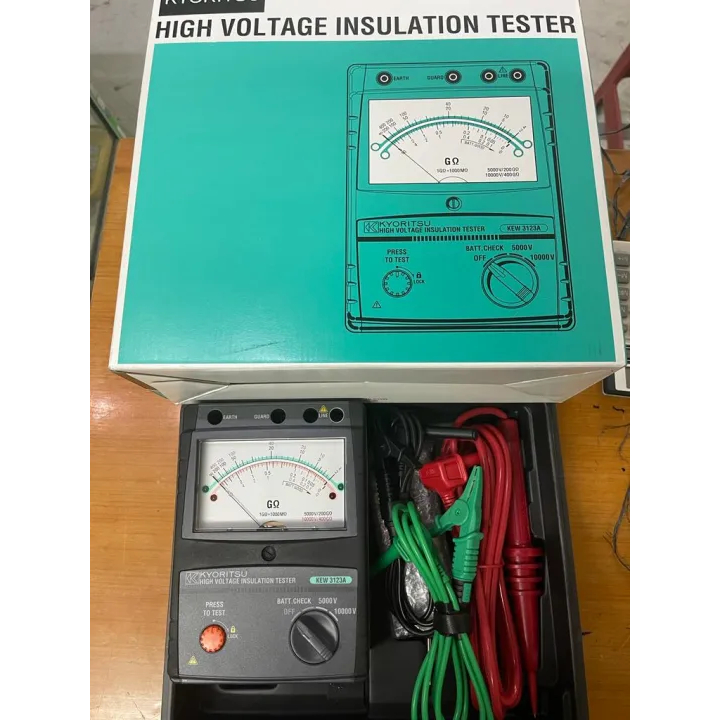 Kyoritsu KEW 3123A High Voltage Insulation Testers / Megger Analog Kyoritsu Insulation Tester KEW 31