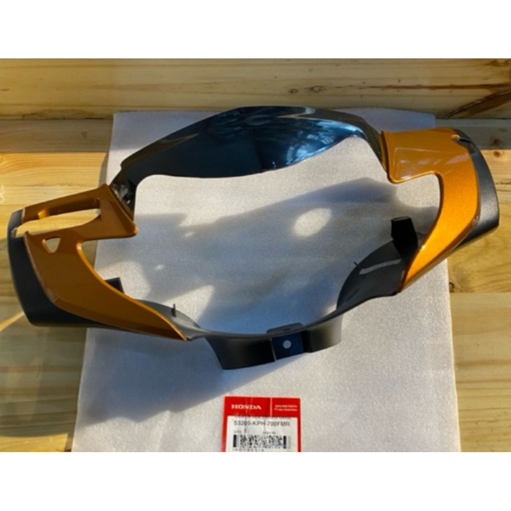 53205 KPH 700FMR BATOK LAMPU DEPAM SUPRA X125 BATMAN VISOR ORANYE METALIK ORIGINAL