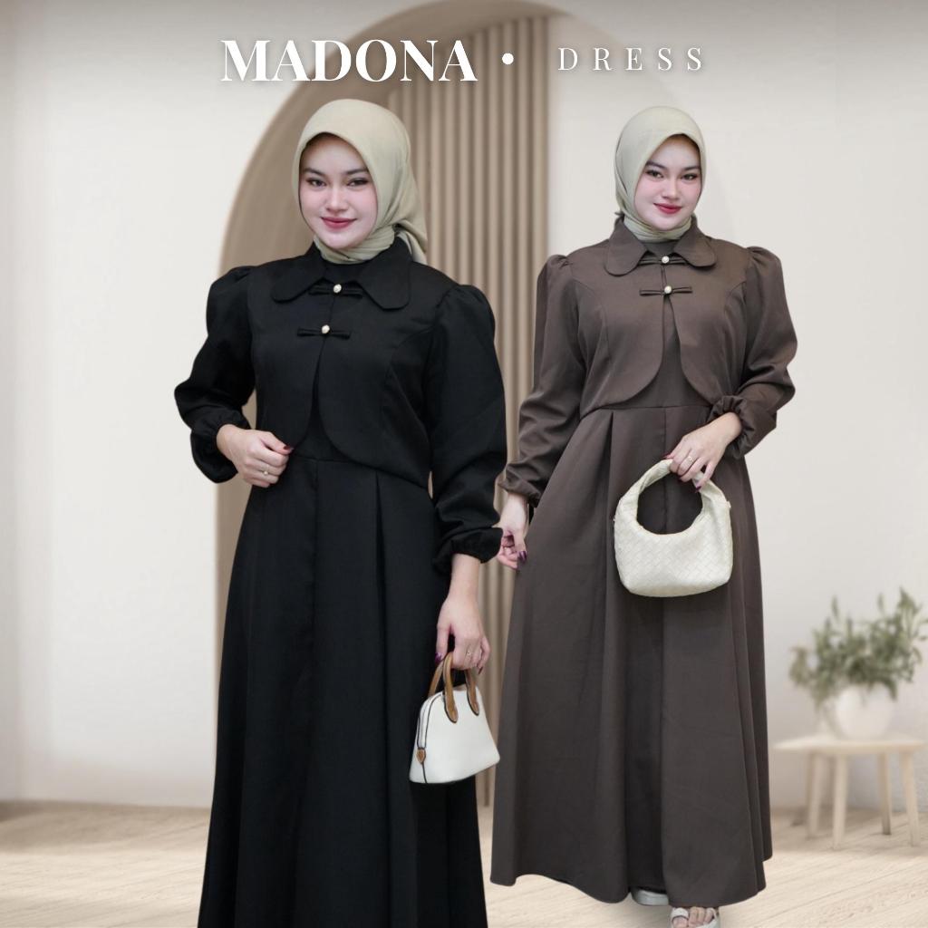 Madona Dress - Gamis Rompi Muslim Wanita