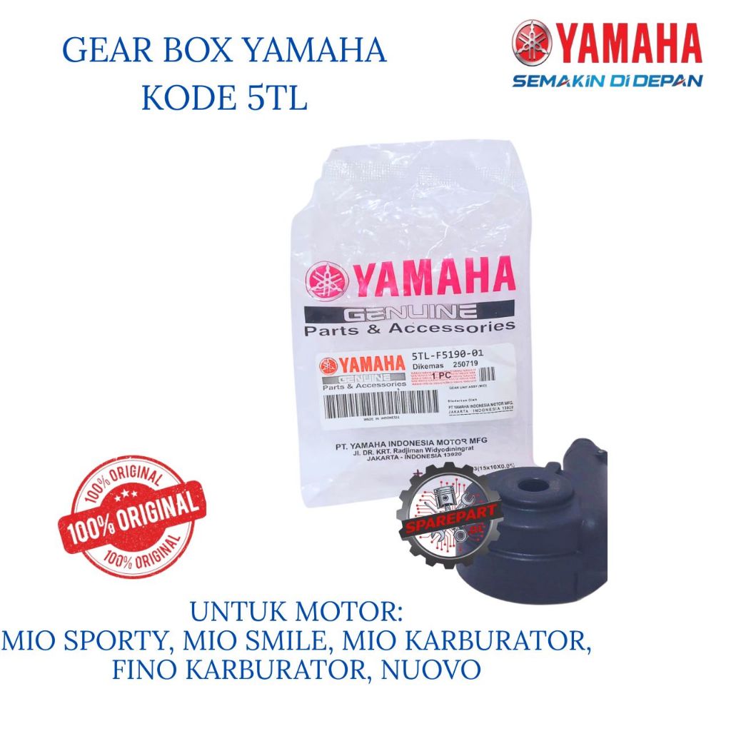 GEAR BOX ORIGINAL YAMAHA KODE 5TL MIO, GEAR BOX MIO SPORTY, MIO SMILE, MIO KARBURATOR, FINO KARBURAT