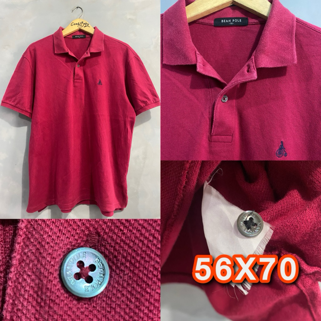Kaos Polo Pria BE AN PO LE Original Maroon Second - Size 100 (L)