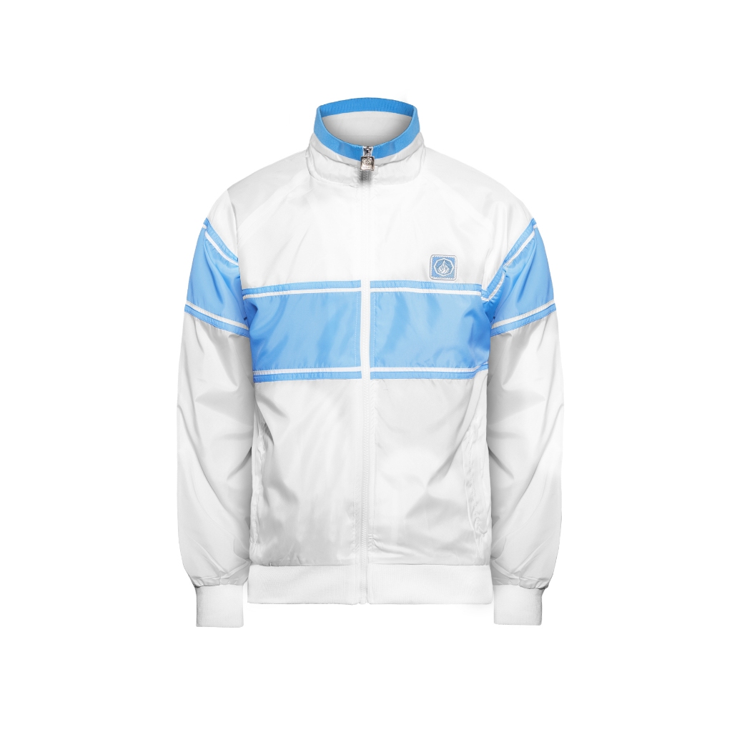 Prung Vogt Jacket Tracktop 80'S Jaket Sporty Warna Putih