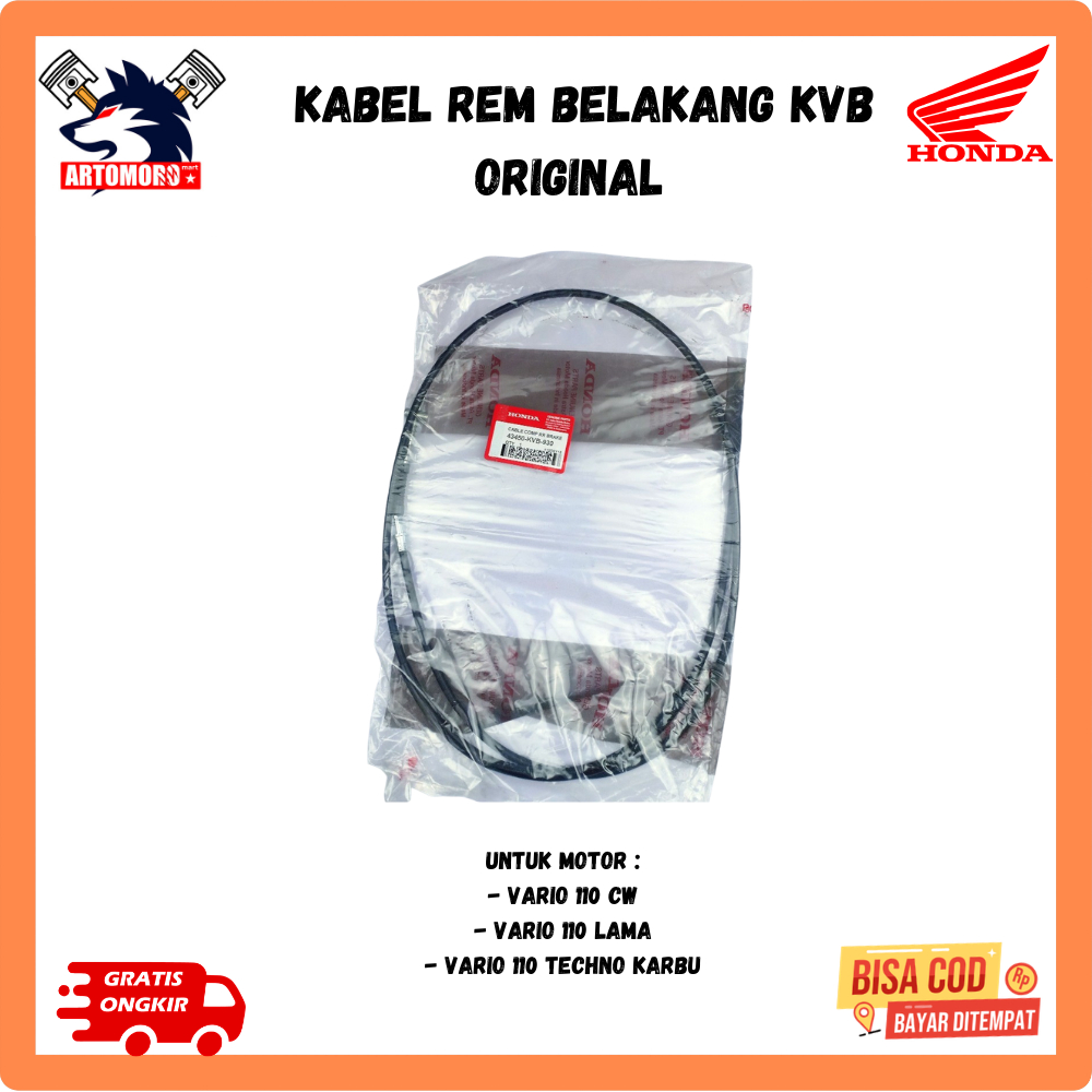 Ori kabel rem belakang beat kabel rem belakang vario KVB original