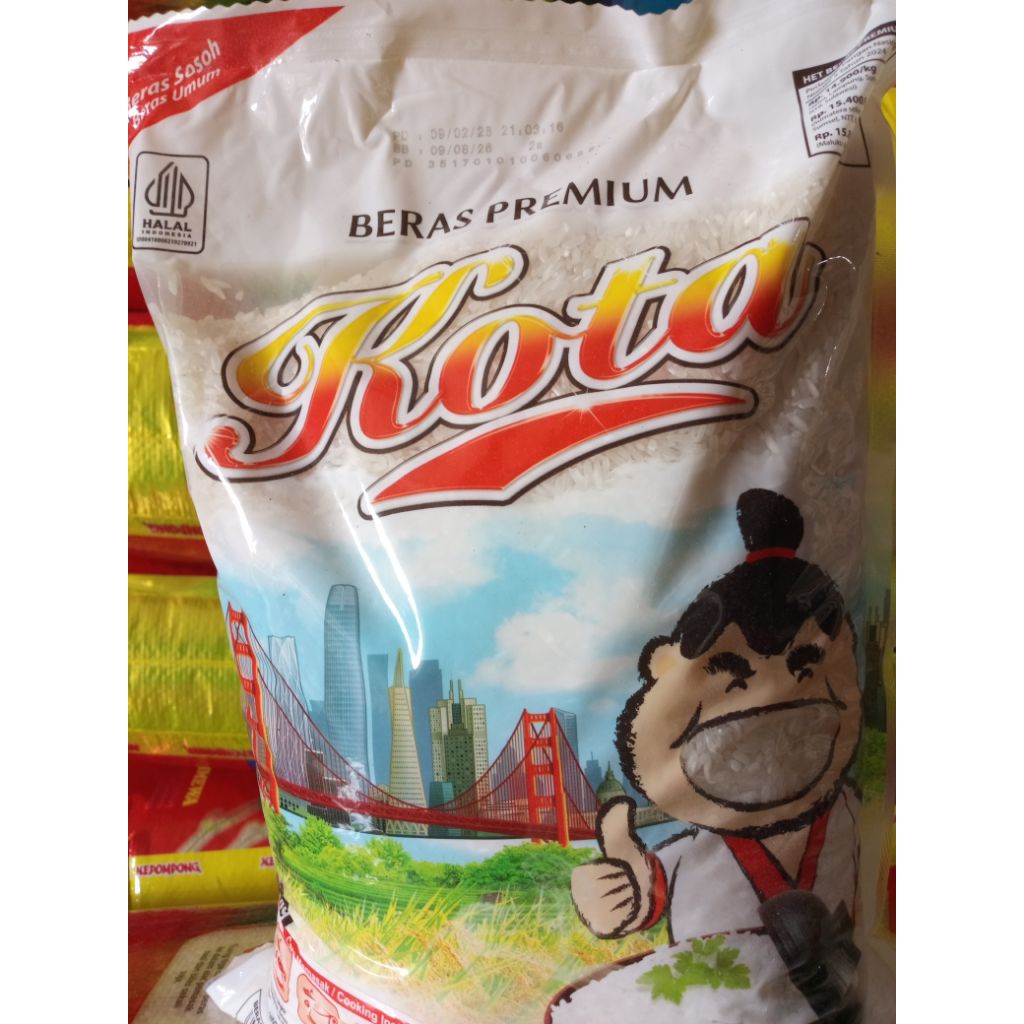 Beras pinpin,Tawon,Bokor,Uduk,Kota,Kereta 5kg