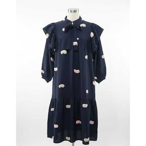 Gamis Anak Crinkle Pom Pom PRELOVED | Assyabiya Syar'i Size L | Untuk anak usia 8-9 tahun