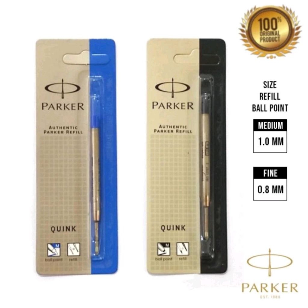 AUTHENTIC PARKER QUINK BALLPOINT PEN REFILL REFIL ISI ULANG PULPEN ORIGINAL MEREK ASLI