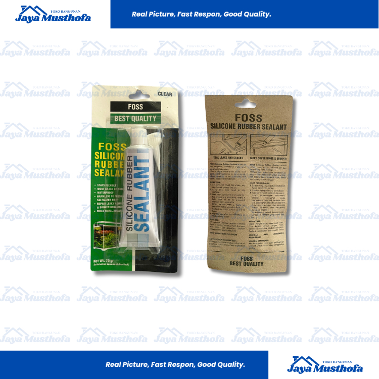 Lem Kaca FOSS Sealant / Lem Bening / Lem Aquarium 70 gr