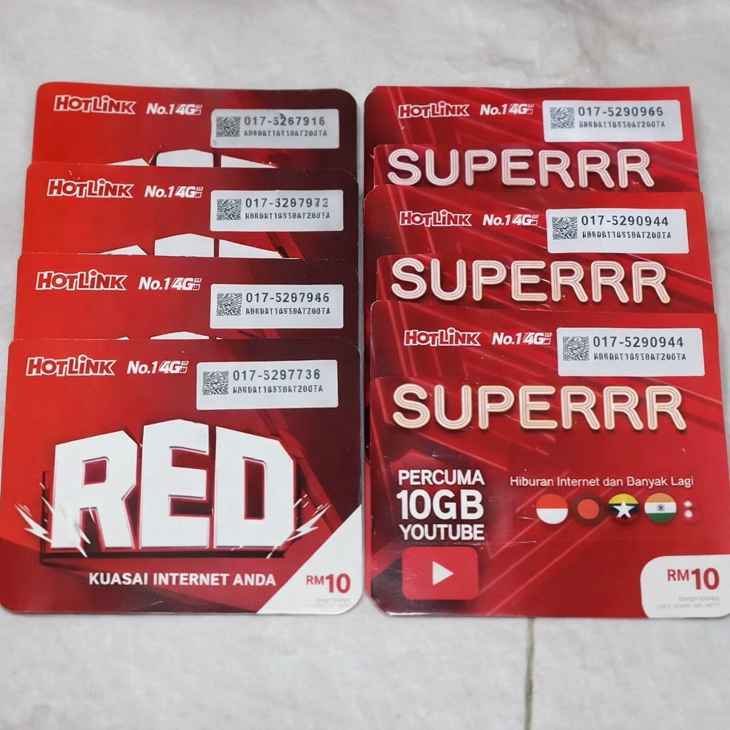 HOTLINK KARTU FISIK MALAYSIA