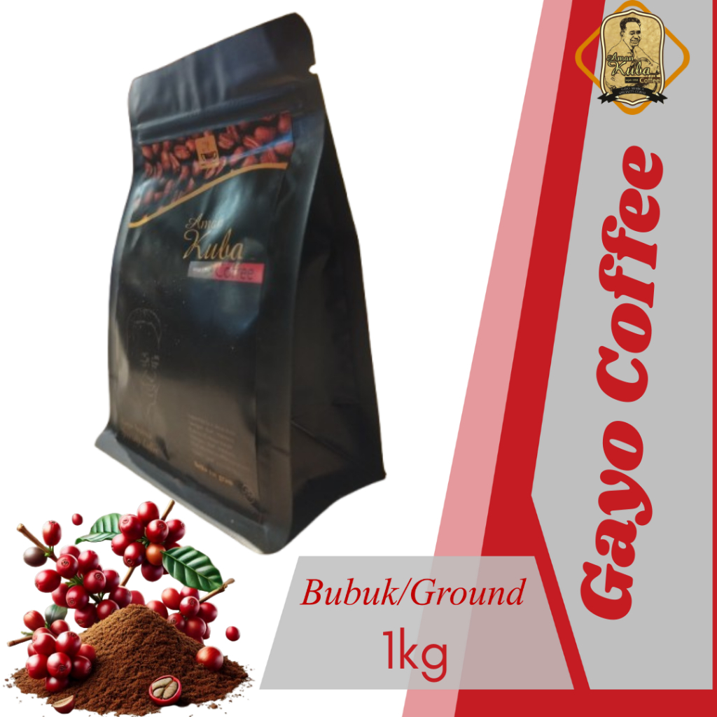 Kopi Gayo Aceh Arabika/Robusta Murni 100% Biji/Bubuk 1kg